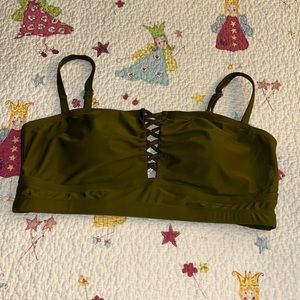 Olive Green Swim Top
